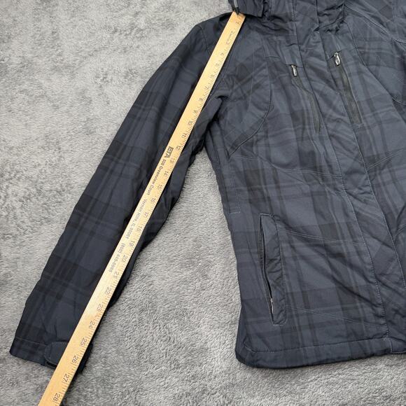 Columbia Whirlibird Jacket Interchange 3 In 1 Black Plaid Omni Heat Womens S Ski - Picture 7 of 12